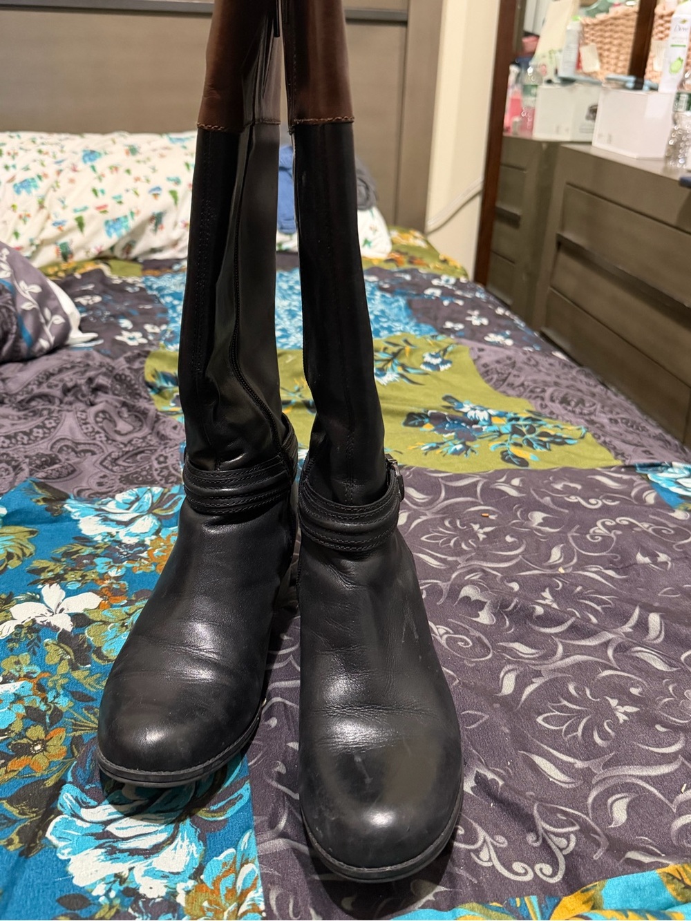 Bandolino Black Over-the-Knee Leather Boots